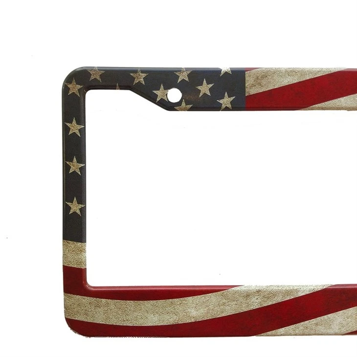 Patriotic American Flag Vintage Plate Frame suppliers