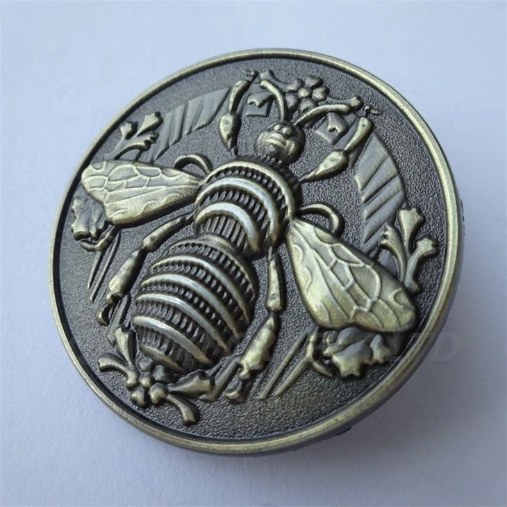 Gold Plated Embossed Metal Number Badge suppliers