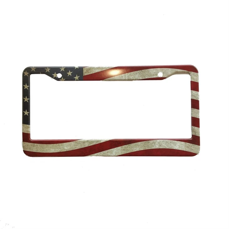 Ffrâm Plât Vintage Baner America wladgarol